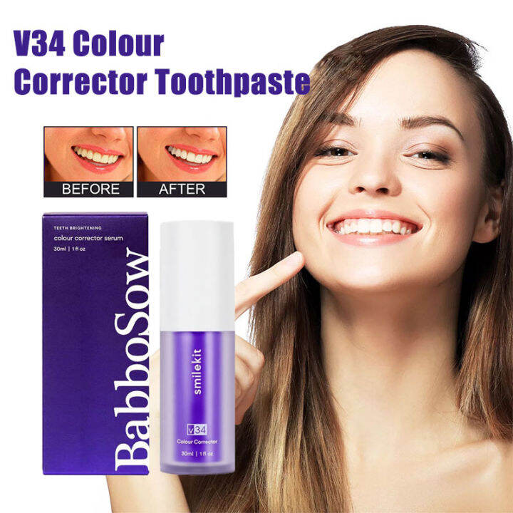 v34 Toothpaste Remove Stains Yellowing Teeth Remove Bad Breath and ...