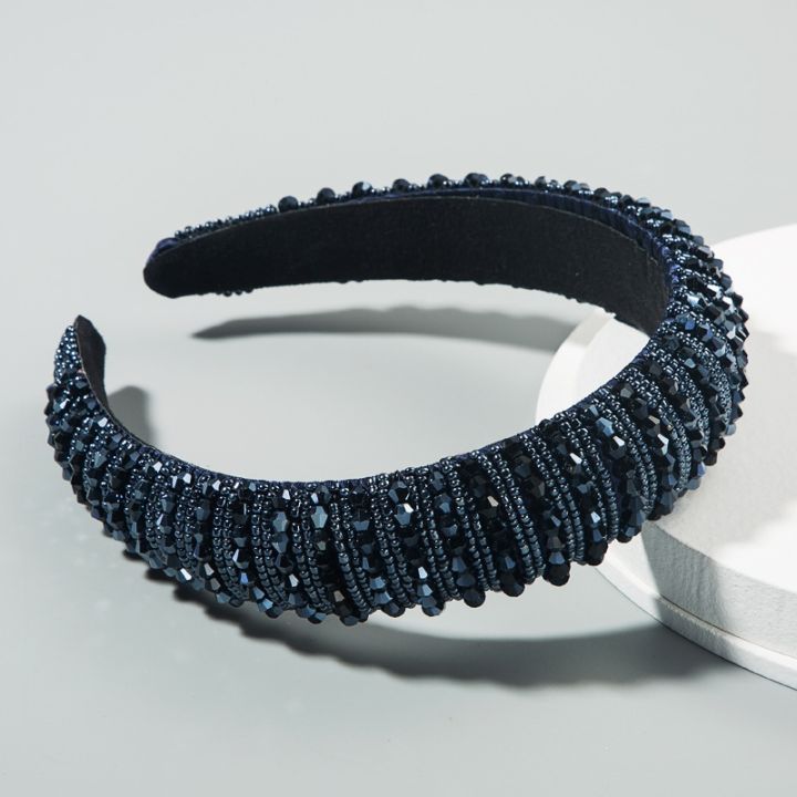 cw-hair-band-european-andhand-woven-beaded-headband-female-sponge-hair-bundle-korean-version-ofhair-accessories