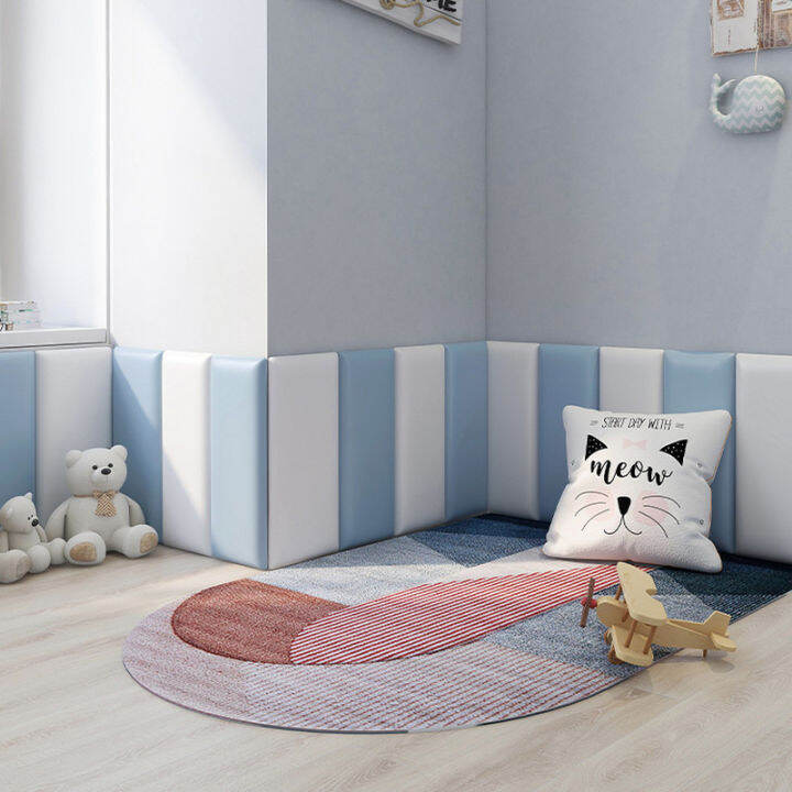 8colors-3d-self-adhesive-wall-stickers-thickened-upholstered-tatami-baby-bumper-pad-backrest-bedroom-background-pad