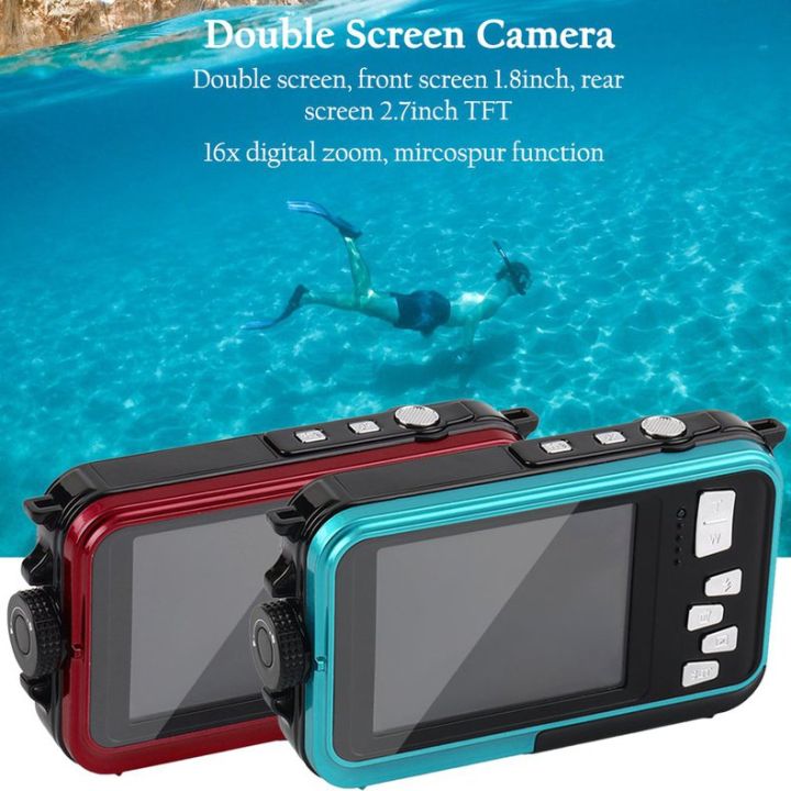 elife-กล้องดิจิตอลกันน้ำ5mp-สูงสุด1080p-กล้องวิดีโอซูมได้สอง-screen16x