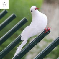 SWEET ELVES นกสำหรับนก นกพิราบสันติภาพ เล็กๆน้อยๆ กางปีก นกพิราบขาว สีสดใสสดใส งานฝีมือทำมือ นกพิราบจำลอง แต่งงานในงานแต่งงาน