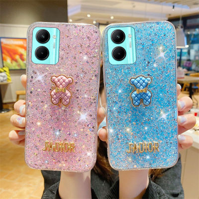 เคสโทรศัพท์หมี3D น่ารัก Y27 Y36วิโวปลอกอ่อน VIVOY36 2023แวววาวระยิบระยับสวยงามซิลิโคนส่องแสงเป็นประกายวิบวับกันกระแทก VIVO Y27 5กรัม