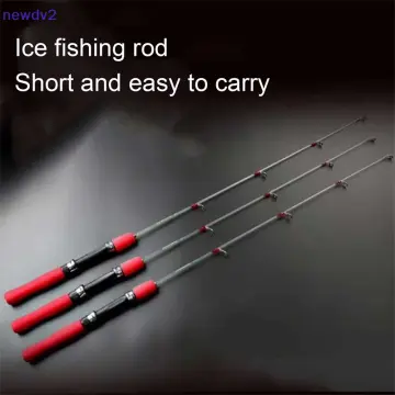 Small Sea Pole Portable Short Pole Ice Fishing Rod Mini Sea