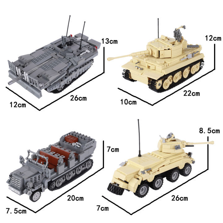 ww2ทหาร-series-หลัก-battle-tank-building-blocks-เยอรมัน-sd-kfz-ถังสวีเดนรถหุ้มเกราะทหารอาวุธอิฐของเล่นของขวัญ