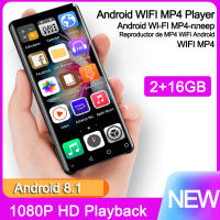 เครื่องเล่น MP4 MP3รองรับ Wifi และ Bluetooth 5.0 4นิ้ว IPS Full Touch Screen เครื่องบันทึกเสียง Android 8.1เครื่องเล่นเพลงไฮไฟแบบพกพา