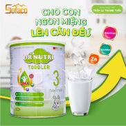 Sữa bột phát triển chiều cao và trí não Dr Nutri Toddled 900g trên 1 tuổi