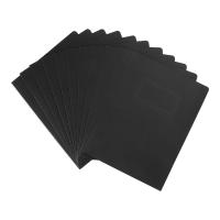 Kraft Paper File Folder 12PCS A4 Black Paper Holder with 2 Pockets Presentation Folder Project File Document Folder for School