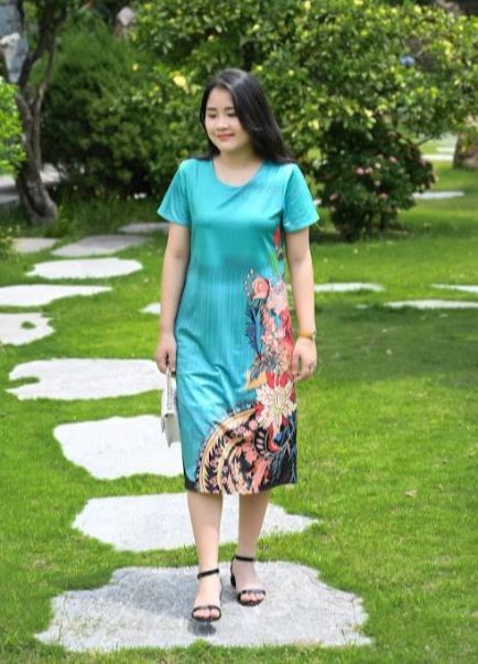Mua Đầm váy satin nhập khẩu phiên bản không tay thắt nơ cao cấp màu sắc  hottrend  2VTW0110Xanh Tây  S tại Kien vivu studio