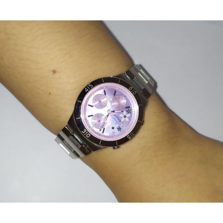 citizen-wicca-chronograph-นาฬิกาผู้หญิงโครโนกราฟ-ระบบควอทซ์-นาฬิกามือสอง