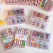 Bộ 6 bút dạ quang 6 màu highlight pastel bút đánh dấu 2 đầu nhớ dòng cute