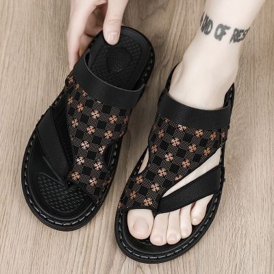 sandals mens new explosive flip-flops go out leisure driving dual-use and slippers beach shoes