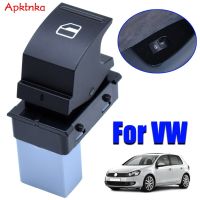 Apktnka ปุ่มควบคุมไฟฟ้าแบบสวิตช์ที่ยกหน้าต่างเดียวปุ่มสำหรับ VW Golf Passat B6 CC Caddy MK3 2004 - 2019