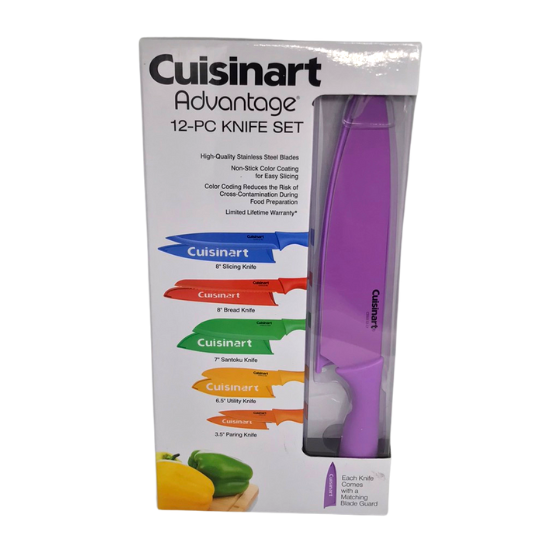 Cuisinart C55-12PCKSAM 12 Piece Color Knife Set with Blade Guards