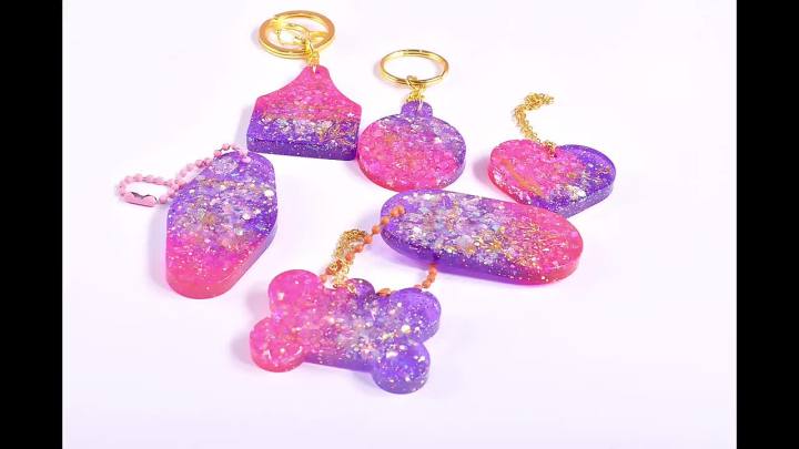 Bone Shaped Glitter  Resin Molds and Glitter