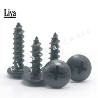 10-50pcs M3 M3.5 M4 M5 M6*L JISB1122T steel with black Phillips Truss Head (Cross Recessed Mushroom Head) Self Tapping Screws Nails Screws  Fasteners