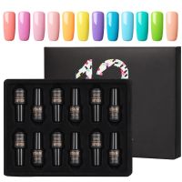 1 Set ROSALIND Semi Permanent Soak Off Salon UV Nail Gel Polish Nail Art Lacquer Top Base Coat Gel Varnishes Kits