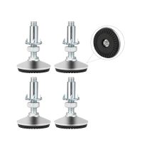 4Pcs/Set Adjustable Leveling Feet with T Nut Bolt 50mm Furniture Foot For Cabinet Restaurant Table Chair Self Levelers Furniture Protectors Replacemen