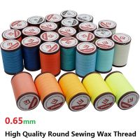 Diameter 0.65mm 60 Meters Manual High Quality Round Sewing Wax Thread for Leather Craft Bracelet Weave Polyester Strength Thread Knitting  Crochet