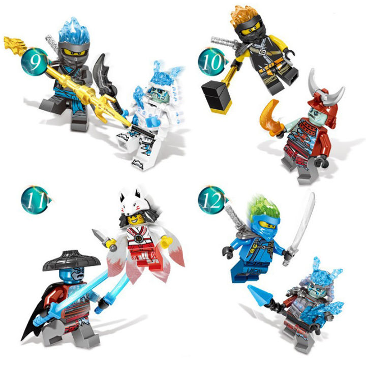 ใหม่อะนิเมะตัวละคร24ชิ้น-ninjago-มินิรูปอาคารบล็อกของเล่นมินิตุ๊กตาตุ๊กตารูปอาคารเด็กของเล่นของขวัญวันเกิด