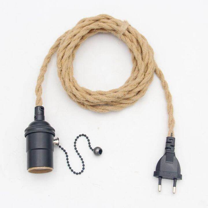 110v-250v-vintage-pendant-light-cord-kits-with-european-plug-jute-rope-twisted-cable-industrial-loft-e27-hanging-lamps