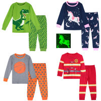 Boys Pajamas Pyjama Kids Pajama Sets Toddler Girls Unicorn Sleepwear Children Carnival Pirate Nightwear Long Sleeve Winter Pjs