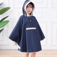 【CW】 Children 39;s Raincoat Boys Girls Primary School Middle School Children 39;s Bag Long Fashion Poncho for Children