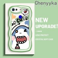 Chenyyka เคสสำหรับ Honor V20 V30 Pro เคสการ์ตูตูนน่ารัก ฉลามมาใหม่กรอบคลื่นมาการองเคสมือถือกันกระแทกใสนิ่มเคสโปร่งใส กล้องถ่ายรูปสุดสร้างสรรค์เคสซิลิกาเจลฝาครอบป้องกัน