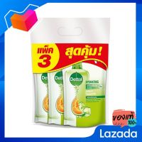 DETTOL เดทตอล เจลอาบน้ำ สูตรไฮเดรทติ้ง ถุงเติม 400 มล. แพ็ค 3 ถุง [Dettol Dating Dating Gel, Hydrates, 400ml, 3 bags, 3 bags]