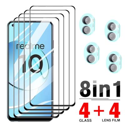 กระจกเทมเปอร์ป้องกันหน้าจอสำหรับ Realme 10,อุปกรณ์ป้องกันกล้อง Realme10สำหรับ9i 8i 8 9 Pro Plus ฟิล์ม Realmi เคสโทรศัพท์แบบกระจก4G