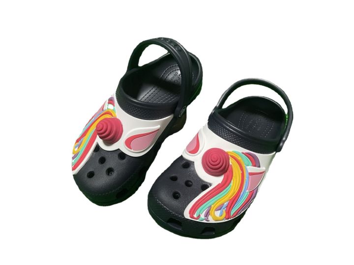 ready-stock-2023crocs-unicorn-celebrity-childrens-cave-shoes-boys-beach-sandals-toe-cap-anti-slip-and-waterproof