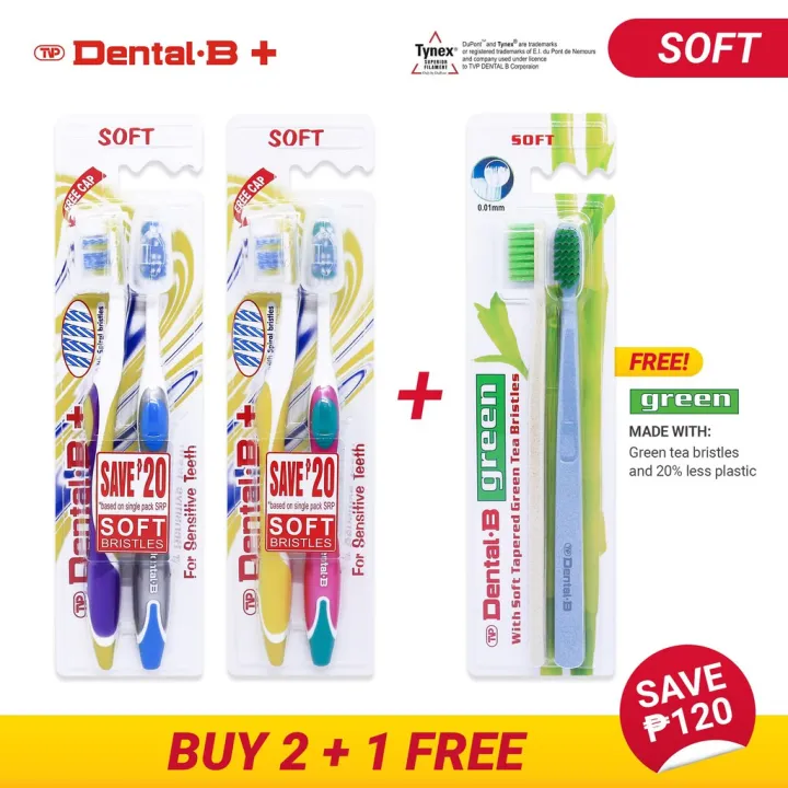 TVP Dental B Dental B+ Twin Soft Toothbrush | Lazada PH