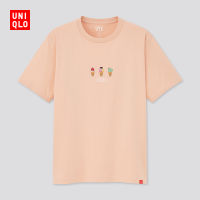 Uniqlo เสื้อยืดพิมพ์ลาย Line Friends สําหรับผู้ชายและผู้หญิง 435436