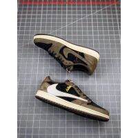 [COD](FF)(HFF1996) travus scit x Air 1 Low OG OS SP Dark BROWN Basketball shos