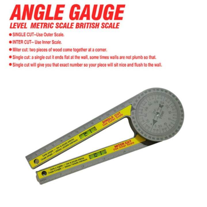 Table Saw Miter Gauge Protractor Starret Angle Finder Measuring Tool