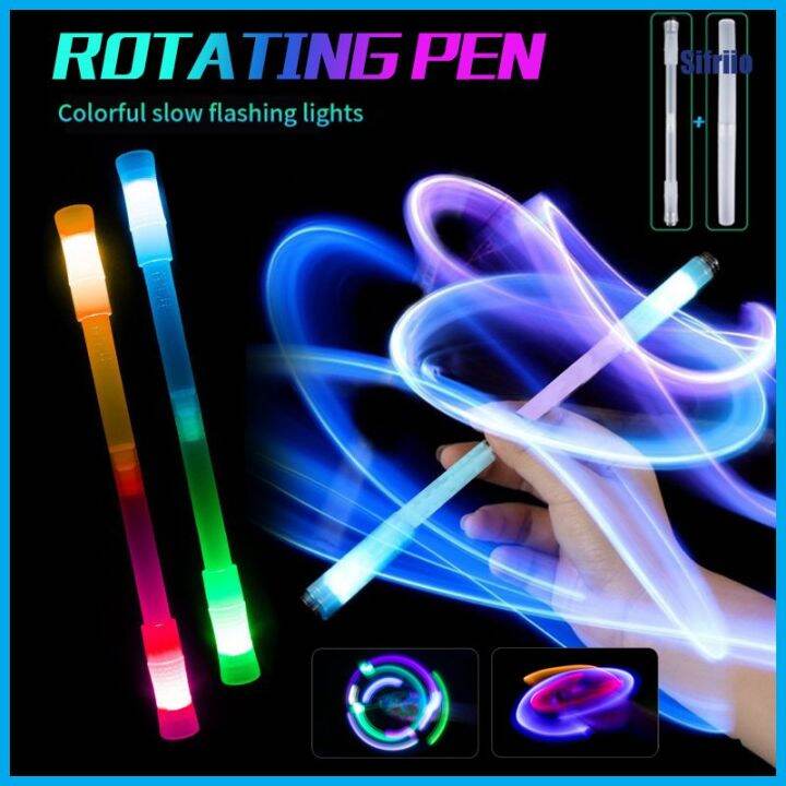 Led Luminated Spinning Pen Rolling Finger Rotating Pen Gaming Trick Pen