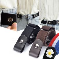 【LZ】 Universal Fivela Livre Cintura Elástica Fivela Livre Calças Jeans Cinto das Mulheres e dos Homens Invisible Traceless Jeans Belt