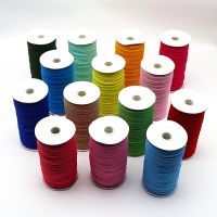 ❀™◈ 100 Yards 6mm High Elastic Rope Rubber Band Ribbon Color Flat Elastic Belt Lace Decorative Belt Clothing Sewing Accessories