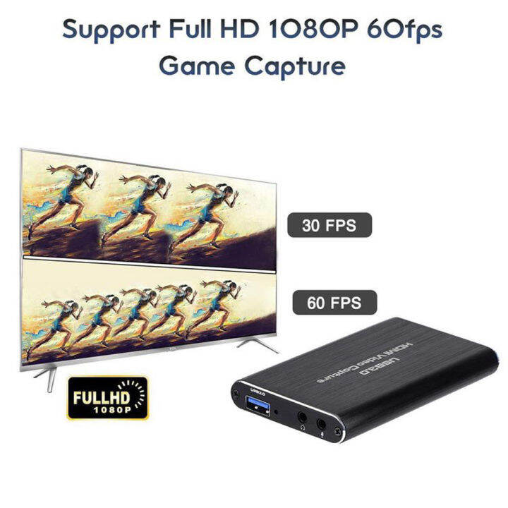 เครื่องบันทึกวิดีโอ-usb3-0การ์ดบันทึกความละเอียด4k-60hz-รองรับ-hdmi-hdmi-รองรับการบันทึกสดแบบสตรีมมิ่ง-hd-สำหรับใช้งานกับ-ps4เกม