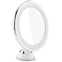 Vanity Mirror 10X Magnify with Lights and Suction Cups&amp;Easy Install 360 Swivel Dual-Use Rechargeable/Battery