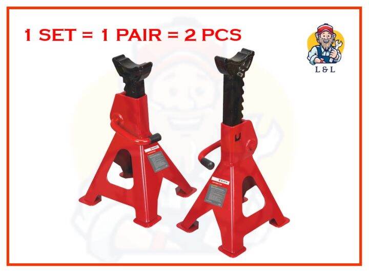 3 TON FLOOR JACK STAND FOR AUTOMOBILE USE (CAR LIFTING) [ 1 SET = 1 PAIR = 2 PCS ] Lazada