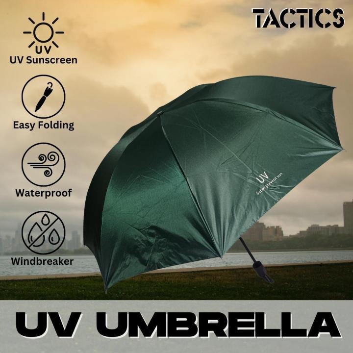 Tactics UV Umbrella Sunscreen Protect Manual Folding Umbrella (E220 ...