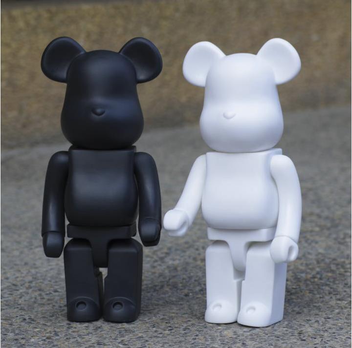 28cm-400-bearbrick-bearbrick-action-figures-block-bear-pvc-model-figures-diy-paint-dolls-kids-toys-children-birthday-gifts
