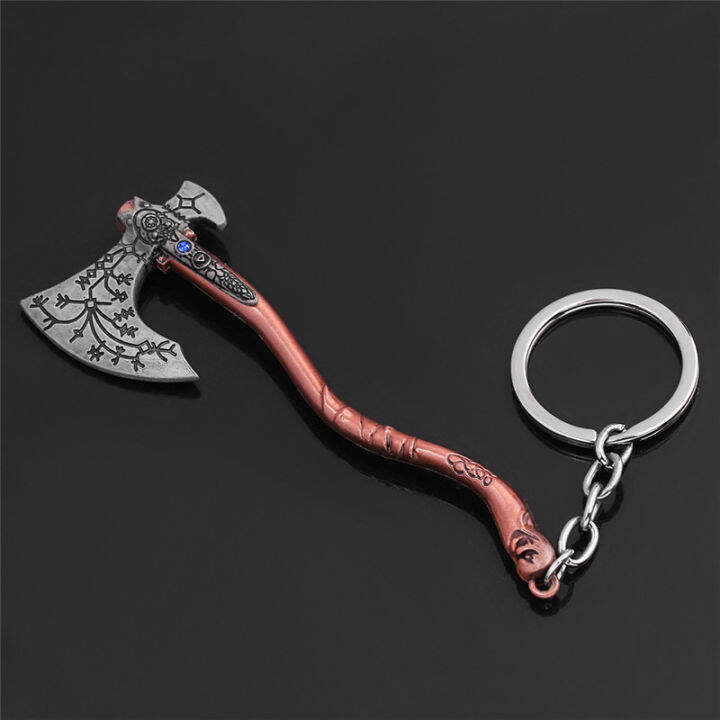 เทพเจ้าแห่งสงคราม4-kratos-ขวานพวงกุญแจการ์เดียนโล่จี้พวงกุญแจสำหรับผู้หญิงผู้ชายแฟนรถพวงกุญแจเครื่องประดับ