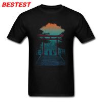 Men T-shirts Europe 100% Cotton Fabric T Shirt Japan Style Clothing A Samurai Death Combat About To Begin 2018 Discount Tops