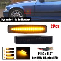 LED Dynamic Turn Signal Light Side Marker Lamp Repeater Signal Lights For BMW 5 Series E39 1995-2003 M5 Bulbs  LEDs HIDs