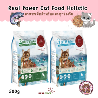 REAL POWER Adult Cat อาหารเม็ดแมว สำหรับแมวโต 1 ปีขึ้นไป ทุกสายพันธุ์ ขนาด 500 กรัม