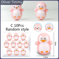 Oliver Timmy 10ชิ้นแก้วการ์ตูนมินิตลกของเล่นตั้งโต๊ะบรรเทาความเครียดผ่อนคลายของเล่นเด็ก