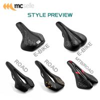 MCSELLE Sella Per Bicicletta Sella Per Bici Da Strada Selle MTB Donna Uomo E-Bike Cuscino ต่อตะกอน Morbido Traspiante Ultralgerego