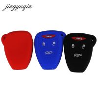 NEW 30pcs/lot Silicone 4 Button Remote Key Case Fob Protect Cover For Jeep /Dodge /Chrysler