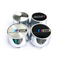 Style HOSHER 4pc 64mm SSR Black blue red logo Sticker  Car Modified Wheel Center Cover Rim Hub Cap Center Cap for SSR  Wheel